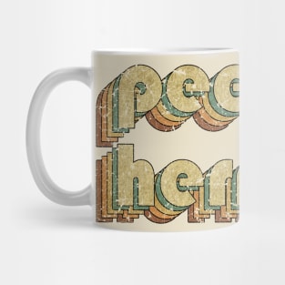 Pee wee Herman // Vintage Rainbow Typography Style // 70s Mug